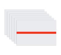 M METERXITY 6-Pack Engraving Blank Materials Double Color 7x11 Inch, 1.3mm Thick ABS Plastic Sheet Yard Signs Name Plate for Door/Office/Home/Conference/Hotel/DIY Carving[White/Red]