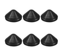 M METERXITY 6-Pack Rubber Grommets for Wiring 90mm Flexible Drill Hole Grommets Cable Cord Grommet Firewall Hole Plug for Cables/Wires Through Protection [Black, Tower-Shaped]
