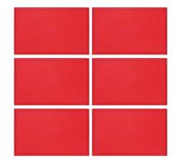 M METERXITY 6-Pack Solid Red Flag Blank Patch, 3.1" x 2" Rectangular Embroidered Patches Pure Color DIY Flags for Clothing/Hats/Backpacks/Vests/Jackets/Garments DIY Crafts