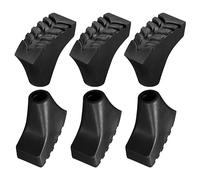 M METERXITY 6 Pack Trekking Pole Tips - Hiking Poles Tip Replacement Walking Sticks Protectors Accessories for Hiking Walking Camping (10.5mm, Black)