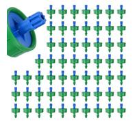 M METERXITY 60-Pack 0.5 GPH Pressure Compensating Drippers, Blue/Green