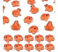 M METERXITY 60-Pack Luminous Mini Resin Frogs, Glow in the Dark Tiny Frog for Fairy Garden/Micro Landscaping/Dollhouse, Cute Miniature Animal Figurine to Hide [Skin Tone]
