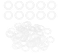 M METERXITY 60-Pack M12 Nylon Flat Washers 12mm ID 20mm OD 1mm Thick Round Plastic Plain Washer Fastener Sealing Spacer Gasket Ring for Household/Commercial [White]