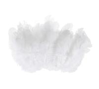 M METERXITY 600-Pack Saddle Hackle Rooster Feather, 1.6-3 Inch / 4-8cm Bulk Natural Fluffy Feathers for Crafting/Wedding/Dream Catcher/DIY Crafts Decorations [White]