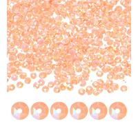 M METERXITY 6000-Pack Loose Sequins Bulk, 100g 6mm Round Cup Sequins for Wedding/Sewing/DIY Craft/Garments Accessories, PVC Rainbow Spangles with Holes [Green]