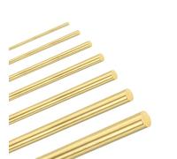 M METERXITY 7-Pack Brass Rod, 2-10mm Dia 3.94" H59 Solid Brass Round Rods for Knife Handle Pins Material Knife Making Supplies/Shaft Pins Crafts/Model DIY, Lathe Rivet Dowel Stock Tube
