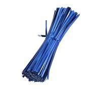 M METERXITY 750-Pack Metal Twist Ties, 15cm Metallic Twists Tie for Christmas/Party Decoration/Garden Plant/Gift Wrapping/Bread/Cake/Pops Candy Bags, Reusable Twisty-Ties [Blue]