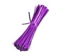 M METERXITY 750-Pack Metal Twist Ties, 18cm Metallic Twists Tie for Christmas/Party Decoration/Garden Plant/Gift Wrapping/Bread/Cake/Pops Candy Bags, Reusable Twisty-Ties [Purple]