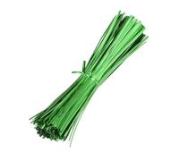 M METERXITY 750-Pack Metal Twist Ties, 20cm Metallic Twists Tie for Christmas/Party Decoration/Garden Plant/Gift Wrapping/Bread/Cake/Pops Candy Bags, Reusable Twisty-Ties [Green]