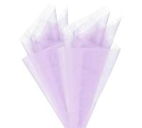 M METERXITY 76-Sheet Korean Cotton Wrapping Flower Paper, 11.8 Inch/ 30cm Waterproof Floral Wrapping Cotton Paper for Bouquets/Gift Packaging [Light Purple]