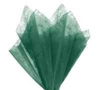 M METERXITY 76-Sheet Korean Cotton Wrapping Flower Paper, 11.8 Inch/ 30cm Waterproof Floral Wrapping Cotton Paper for Bouquets/Gift Packaging [Dark Green]