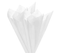 M METERXITY 76-Sheet Korean Cotton Wrapping Flower Paper, 11.8 Inch/ 30cm Waterproof Floral Wrapping Cotton Paper for Bouquets/Gift Packaging [White]