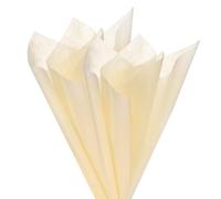 M METERXITY 76-Sheet Korean Cotton Wrapping Flower Paper, 11.8 Inch/ 30cm Waterproof Floral Wrapping Cotton Paper for Bouquets/Gift Packaging [Khaki]