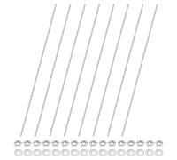 M METERXITY 8-Pack Fully Threaded Rod, M4x350mm 304 Stainless Steel Right Hand Thread Bar Studs with Hex Nuts and Washers for Furniture Anchor Bolts/Clamps/U-Bolts/Beaded Garden Stake Rods