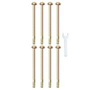 M METERXITY 8-Pack Hex Expansion Bolt, M10x200mm Colored Galvanized Iron-Carbon Steel External Hex Expansion Bolts W/ 17mm Wrench, Anti-Corrosion Metal Bolt for Concrete/Dry Brick/Block Walls