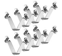 M METERXITY 8-Pack Kayak Paddle Snap 8mmx50mm Double Button V Shaped Spring Steel Tent Pole Clips Locking Clips for Camping/Kayak Paddle/Tent Pole Push Button Spring Snap Clips