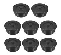 M METERXITY 8-Pack Rubber Grommets for Wiring 25mm Desk Grommet Double-Sided Flexible Cable Cord Grommet Desk Hole Cover for Cables/Wires Through Protection Cable Grommet [Black]
