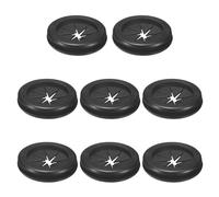 M METERXITY 8-Pack Rubber Grommets for Wiring 32mm Desk Grommet Double-Sided Flexible Cable Cord Grommet Desk Hole Cover for Cables/Wires Through Protection [Black, Petal-Shaped]