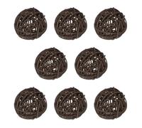 M METERXITY 8-Pack Wicker Rattan Balls 50mm/2 Inch Decorative Rattan Balls Orbs Vase Fillers Bowl Fillers for Christmas/Weddings/Thanksgiving/DIY Crafts/Home Decor [Brown]