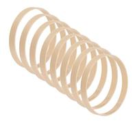 M METERXITY 8 Pack Wooden Bamboo Floral Hoop-3 Inch Craft Wreath Rings, Apply to DIY Wedding Wreath Decor/Macrame Dreamcatcher/Wall Hanging Crafts