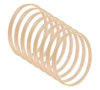 M METERXITY 8 Pack Wooden Bamboo Floral Hoop-5 Inch Craft Wreath Rings, Apply to DIY Wedding Wreath Decor/Macrame Dreamcatcher/Wall Hanging Crafts