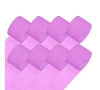M METERXITY 8-Rolls Crepe Paper Streamer, 656ft Crepe Streamers Party Decorations for DIY/Halloween/Christmas/Party Supplies [Light Purple-1.8 Inch x 82 Ft/Roll]