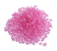M METERXITY 800-Pack Glow in the Dark Rocks, 8-10mm Glowing Stones Luminous Decorative Pebbles for Garden/Walkways/Yard/Pool/Fish Tank [Clear Pink]