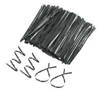 M METERXITY 800-Pack Metal Twist Ties, 10cm Metallic Twists Tie for Christmas/Party Decoration/Garden Plant/Gift Wrapping/Bread/Cake/Pops Candy Bags, Reusable Twisty-Ties [Black]