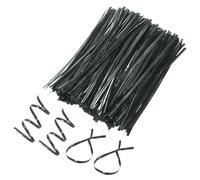 M METERXITY 800-Pack Metal Twist Ties, 15cm Metallic Twists Tie for Christmas/Party Decoration/Garden Plant/Gift Wrapping/Bread/Cake/Pops Candy Bags, Reusable Twisty-Ties [Black]