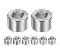 M METERXITY 8PCS M6 304 Stainless Steel Spacers 6mm ID x 12mm OD x 8mm l Metal Screw Standoff Bushing Plain Finish Round Spacer 304 Stainless Steel for Screws Bolts Silver