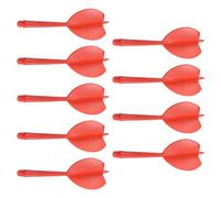 M METERXITY 9 Pack Integrated Dart Shaft and Flights-Screw In-one Dart Accessories, Plastic Anti-Fall, Apply to Soft Tip Darts and Steel Tip Darts (6mm, Red)