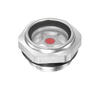 M METERXITY Air Compressor Oil Sight Glass, G3/4 Toughened Glass No Leak Hex Oil Liquid Level Gauge Fittings W O-Ring for Air Compressor/Pump/Tank Sight Plug Window
