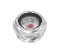 M METERXITY Air Compressor Oil Sight Glass, M22 x 1.5mm Toughened Glass No Leak Hex Oil Liquid Level Gauge Fittings W O-Ring for Air Compressor/Pump/Tank Sight Plug Window