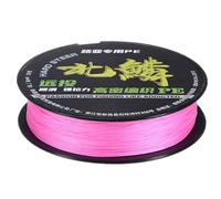 M METERXITY Braided Fishing Line, 109 Yards 0.32mm Dia Abrasion Resistant Colored Fishing Line for Saltwater/Freshwater/Ice Fishing, 8 Strand Super Strong Zero Stretch [Pink]