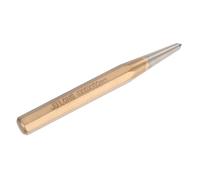 M METERXITY Center Punch 4mm Shank Point, 10x100mm Alloy Steel Center Punch Tool, Impact Resistant Metal Punch Center for Mark/Drilling/Punching/Scribing/Locator/Starting Nail [Golden]