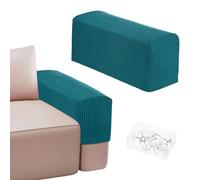 M METERXITY Couch Arm Covers Stretch Fabric, Lake Blue