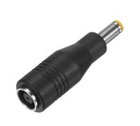 M METERXITY DC Connectors Adapter, DC 8mm Female to DC 5.5mm x 2.5mm Male, Copper Barrel Connector for Portable Power Station/Solar Generators Laptops/Solar Panel [Black]