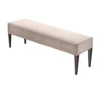 M METERXITY Dining Bench Cover, for 39.4 to 55" Length Waterproof Rectangle Stretchable Velvet Bench Slipcover Seat Covers for Living Room/Bedroom/Kitchen, Washable Seat Protector [Champagne]