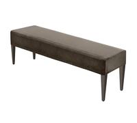 M METERXITY Dining Bench Cover, for 39.4 to 55" Length Waterproof Rectangle Stretchable Velvet Bench Slipcover Seat Covers for Living Room/Bedroom/Kitchen, Washable Seat Protector [Khaki]