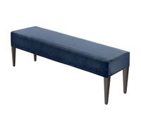 M METERXITY Dining Bench Cover, for 39.4 to 55" Length Waterproof Rectangle Stretchable Velvet Bench Slipcover Seat Covers for Living Room/Bedroom/Kitchen, Washable Seat Protector [Navy Blue]