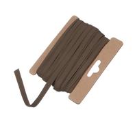 M METERXITY Double Fold Bias Tape 1/4 Inch 12 Yards Cotton Bias Binding Tape Bulk Double Fold Bias Tape for Sewing/Seaming Hemming/Binding//Quilting/DIY Craft [Coffee]