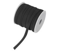 M METERXITY Double Fold Bias Tape 1/4 Inch 25 Yards Cotton Bias Binding Tape Bulk Double Fold Bias Tape for Sewing/Seaming Hemming/Binding//Quilting/DIY Craft [Black]