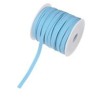 M METERXITY Double Fold Bias Tape 1/4 Inch 25 Yards Cotton Bias Binding Tape Bulk Double Fold Bias Tape for Sewing/Seaming Hemming/Binding//Quilting/DIY Craft [Light Blue]