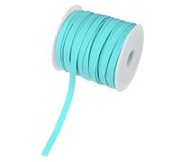 M METERXITY Double Fold Bias Tape, 1/4 Inch x 25 Yard Piping Trim Fabric Binding Tape for Sewing, Apply to Seaming, Hemming, Binding, Quilting, DIY Craft Accessories (Lake Blue)