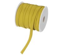 M METERXITY Double Fold Bias Tape, 1/4 Inch x 25 Yard Piping Trim Fabric Binding Tape for Sewing, Apply to Seaming, Hemming, Binding, Quilting, DIY Craft Accessories (Gold Tone)