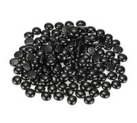 M METERXITY Fire Glass Stones 18-22mm, 350g/0.77-Pound, Black