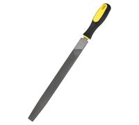 M METERXITY Flat Metal File 10 Inch, High Carbon Steel File Diamond File Hand File W PVC Grip Handle for Wood/Metal/Ceramic/Glass/Stone/Jewelry/Tile/Model/DIY/Sharpening File