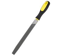 M METERXITY Flat Metal File 12 Inch, High Carbon Steel File Diamond File Hand File W PVC Grip Handle for Wood/Metal/Ceramic/Glass/Stone/Jewelry/Tile/Model/DIY/Sharpening File