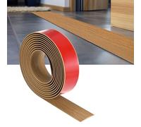 M METERXITY Floor Transition Strip Self Adhesive, 10FTx1.58Inch PVC Laminate Flat Divider Door Transition Strip for Joining Floor Gaps/Carpet/Tiles/Doorways [Yellow Oak]
