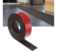 M METERXITY Floor Transition Strip Self Adhesive, 10FTx1.58Inch PVC Laminate Flat Divider Door Transition Strip for Joining Floor Gaps/Carpet/Tiles/Doorways [Black Walnut]